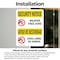 Signmission Weapon Free Zone Bilingual OSHA Security Notice Sign, Vinyl Decal, 5in W x 7in L, 2PK OS-2PACK-SN-D-57-L-11684 - alternate 2